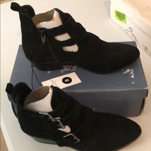 Black Kelsey Ankle High Dress Boots